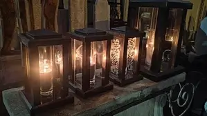 Режем фанеру для кондуктора для сборки маленькой лампады