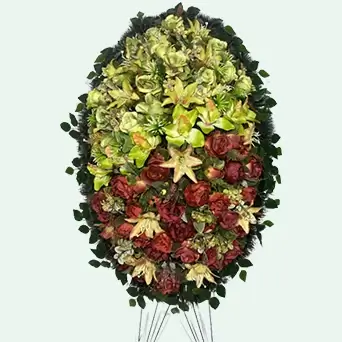 Венок из искусственных цветов